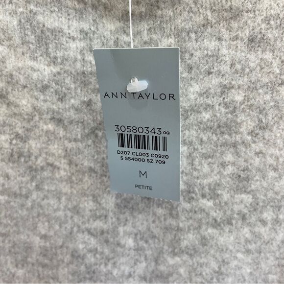 NEW WITH TAGS ANN TAYLOR GRAY SWEATER WITH PEARL DETAILING - Picture 6 of 7